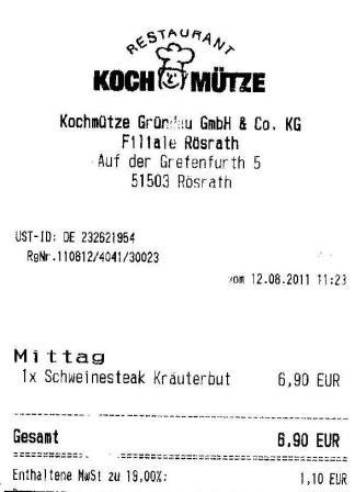 dtts Hffner Kochmtze Restaurant